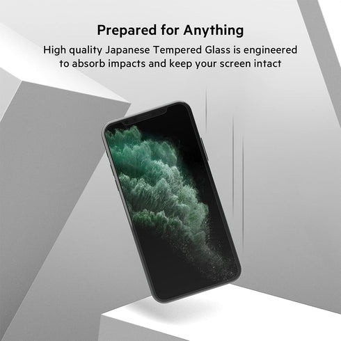 Belkin Screen Protector for Apple iPhone 11 Pro, iPhone XS or iPhone X with Antimicrobial-Treated Coating and Included Easy Align Tray for Simple,...