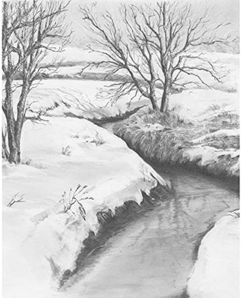 Royal Brush Sketching Made Easy Kit, 9 by 12-Inch, Winter Creek...