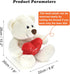 I Love You! 10'' Teddy Bear with Red Heart, Soft Plush Bear Doll Stuffed Animal Toys Valentines Day Decor Gifts for Her/Girlfriend Lover Mom Kids ...