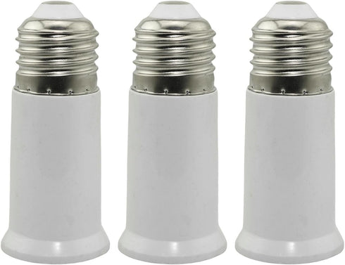 3PCS E26 80mm/3.15inch Socket Extender Extension Socket Adapter Light Bulb Socket Extension Lamp Holder Adapter...