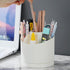 Rotating Pen Holder for Desk, Cute Desk Pencil Holder Cup for Home Office School, White Makeup Brush Holder Organizer Make up Cosmetics Container ...