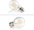 Ascher 60 Watt Equivalent, E26 LED Filament Light Bulbs, Warm White 2700K, Non-Dimmable, Classic Clear Glass, A19 LED Light Bulb with 80+ CRI, 6-P...