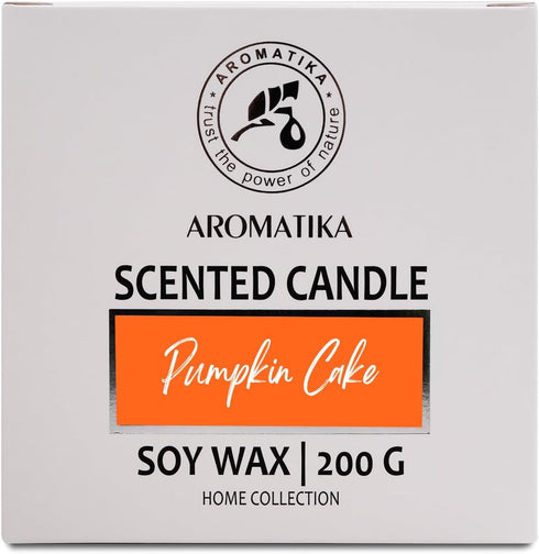 Scented Candle Pumpkin Cake - Soy Wax 6.8 Oz - Home Scented Candle - Aromatherapy Candle - Relax Scent - Air Freshener - Glass Candle Gift - Idea ...