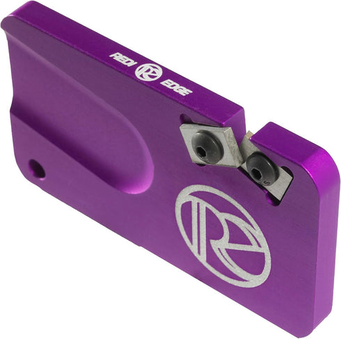 Redi-Edge Pocket Knife Sharpener with Sheath - Credit Card Size Compact Knife Sharpening Tool having Duromite Cutters Set at 40° Angle for Hunting...