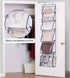 MISSLO 6 Clear Pockets Over Door Organizer for Handbags, Caps, Accessories (White)...