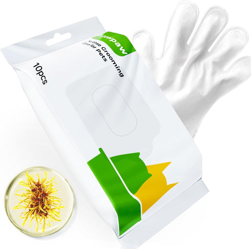 Cleaning Deodorizing Wipes for Dogs and Cats - Pet Grooming Gloves for Nourishing Fur - No Rinse Bathing Wipes for Daily Care and Traveling - Dog ...