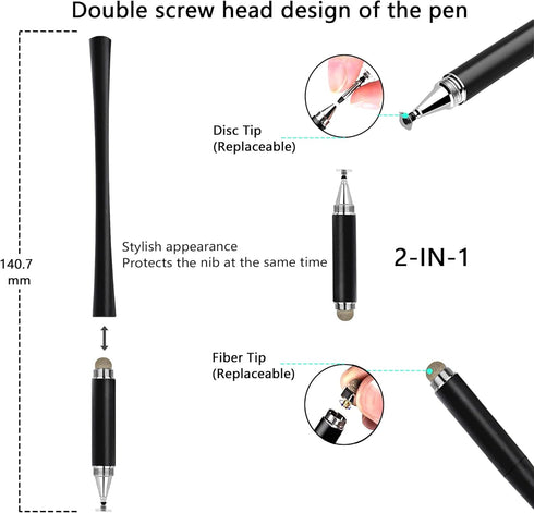 Stylus for touch screen, high precision universal stylus Sensitive and precise stylus, capacitive stylus for all universal touch screen devices su...