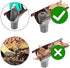 10 Pack Gutter Downspout Guards 3.5 Inch Adjustable Aluminium Filter Strainer, Expandable Gutter Strainer for Preventing Blockage Leaves Debris Dr...