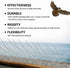 Bird Spike Pigeon Repellent: Bird Spike Deterrent Fence with Stainless Steel Base 3pcs(3.24 feet)...