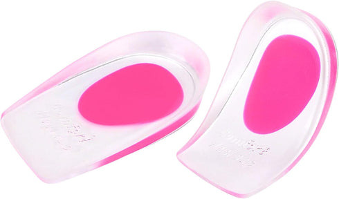 Heel Cups, Gel Cushion Pads for Spur Relief Heel Pain Shock Absorbing and Heel Support, Shoe Pads for Women Size 9-13, 2 Pairs...