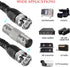 30 Pack BNC Female to BNC Female CCTV Security Camera Adapter Coupler Straight Extender Connector...