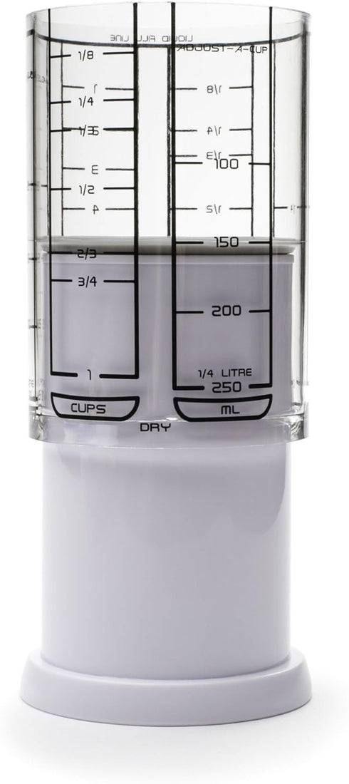 KitchenArt 1 Cup Adjust-A-Cup, Plastic, White...