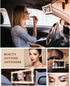 Car Sun Visor Vanity Mirror, Rechargeable with 3 Light Modes & 60 LEDs for Rear View, Universal for Truck SUV...