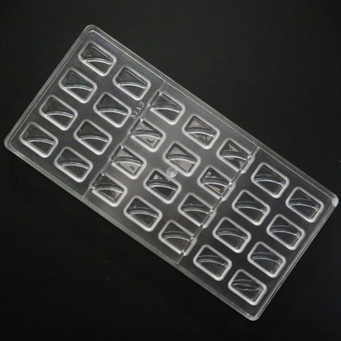Polycarbonate Chocolate Mold DIY Candy Mould Clear Hard Plastic Bakeware Pastry Tools Rectangle Shaped...