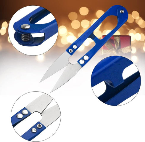 XINGYHENG 24Pcs Sewing Scissors U shaped Small Snips Clippers Trimming Nipper Embroidery Clippers Cutter Mini Cutting thread Cross Stitch Scissors...