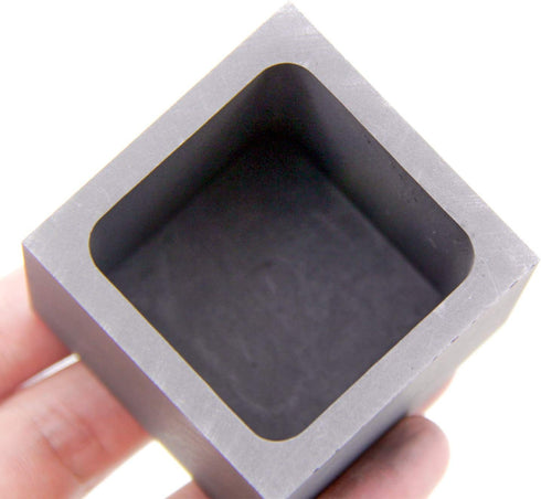Graphite Ingot Mold, High Purity Refining Graphite, Melting Casting Mould for Gold Silver Aluminum Copper Brass Zinc Plumbum and Alloy Metals (1.9...