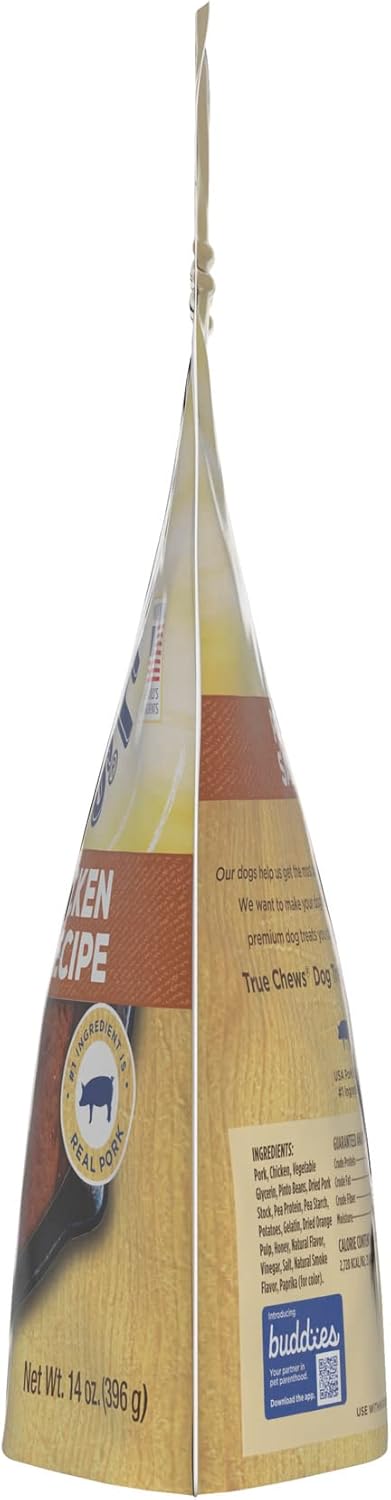 Blue Buffalo True Chews Premium Natural Dog Treats, Pork and Chicken Sausage 14 oz bag...
