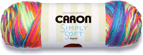 Caron Simply Soft Rainbow Bright Paints Yarn - 3 Pack of 141g/5oz - Acrylic - 4 Medium (Worsted) - 235 Yards - Knitting, Crocheting & Crafts......