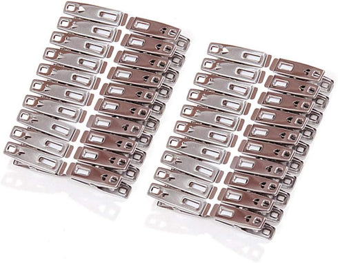 Towel Clips 40 Pack Metal Clothes Pins,Stainless Steel Clothespin Clips for Drying Socks,Hanging Clips,Heavy Duty Clothes Pin,Metal Clips for Craf...