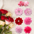 20pcs Pink Rose Red Pet Dog Collar Attachment Flower Bows, Slide Small Dog Collar Bowties, Removable Dog Bowties for Holiday Festival Valentine's ...