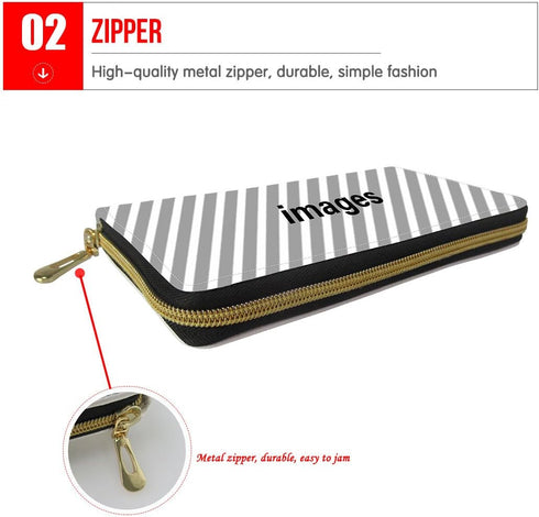 Women's Gothic Skull Zipper Clutch Long Wallet Multifunction Holder Organizer Purse Handbags...
