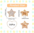 GORGECRAFT 1 Box 16Pcs Star Shaped Rhinestone Buttons Crystal Light Gold Alloy Shank Button Replacement Decorative Buttons for DIY Sewing Crafts S...