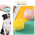 Dog Bath Brush Scrubber Soft Silicone Pet Grooming Brush Bath Shampoo Massage Dispenser Shower Brush For Short Long Haired Dogs And Cats (Blue+Pin...