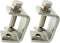 0-25Mm Mini Stainless Steel C Clamps for Mounting, 4Pcs Heavy Duty Woodworking U Clamp Set Tiger Clamp Tools with Stable Wide Jaw Opening & Protec...