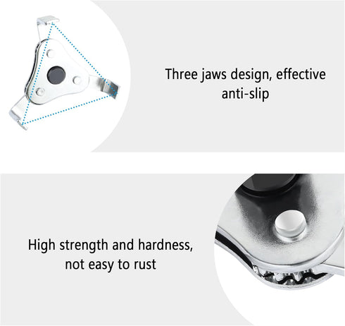 Adjustable Oil Filter Wrench Tool,3 Jaw 2 Way Oil Filter Remover Tool from 2-1/2 Inch to 4.5 Inch,Universal Car Accessories Oil Filter Tool for Mo...