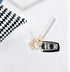 Microfiber Leather Wristlet Keychain,Wrist Keychain Car Key Chain with 5 Key Ring and Anti-Lost D Ring...