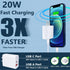 Pixel 8 Pro Charger Fast Charging Block for Google Pixel 8 Pro 7a 7 6 Pro 6a 6 5a 5 4a 4 XL 3a 3 2,20W USB C Fast Wall Charger Box PD Power Adapte...