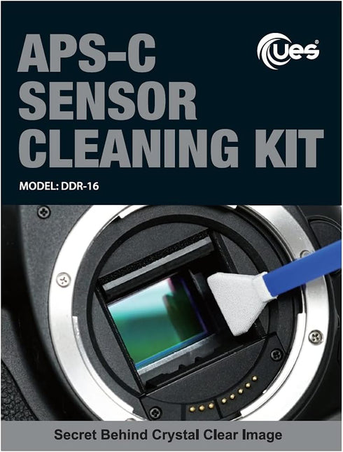 UES DDR16 APS-C Sensor Cleaning Kit for Reflex and Mirrorless Digital Camera Compatible with Sony, Nikon, Canon CCD CMOS Sensor Clean (12pcs x 16m...