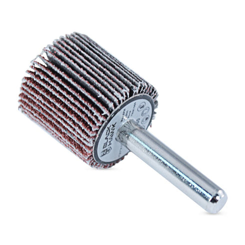 BHA Aluminum Oxide Shank Mounted Flap Wheels, 1” x 1” x 1/4”, 60 Grit - 5 Pack...
