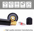 5 PCS Snap-in Tire Valve, TR412 Short Valve Stem, for Tubeless 0.45 Inches Rim Holes on Standard Vehicle Tires (Black)...