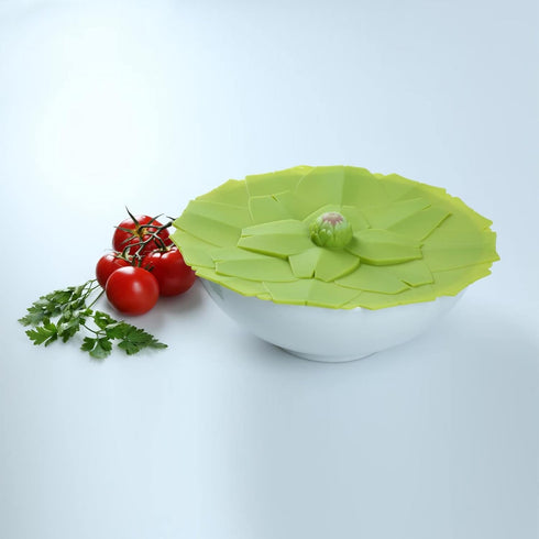 Charles Viancin - Artichoke Silicone Lid for Food Storage and Cooking - 11''/28cm - Airtight Seal on Any Smooth Rim Surface - BPA-Free - Oven, Mic...