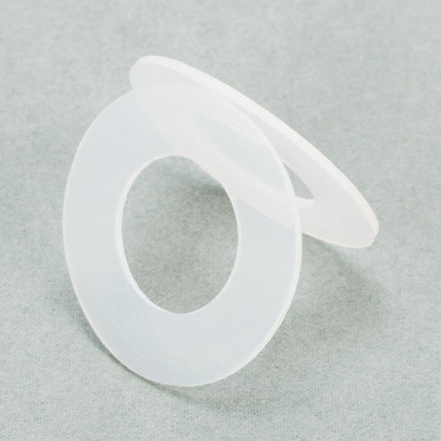 stonylab Gasket Silicone Seals, 5 Pack Clear O-Ring Sealing Silicone Gasket with 15 mm ID and 30 mm OD for Lab Electrochemical Cell Accessory...