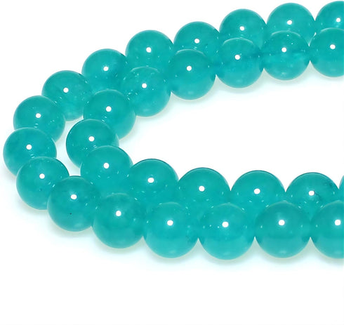MJDCB Best Sellers Amazonite Color Jade Stone Round Loose Stone Beads DIY for Jewelry Bracelet Making (4mm)...
