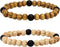 MILAKOO 2Pcs Lava Rock Stone Beads Essential Oil Diffuser Bracelet for Men Women Wood Beads Bracelet...