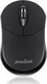 Perixx PERIMICE-802B Wireless Bluetooth Mouse - Portable Design for Windows, iOS, and Android Tablet - Black Rubber Black...