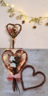 Amyzor Heart Shape Natural Grapevine Wreath Ring DIY Craft Vines Base Grapevine Roll for Rustic Summer Fall Christmas Wreath Door Garland Home Wed...