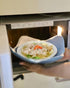 Set of 4 Plate Huggers - Microwave Plate Holder - Reusable Large Bowl Holders - Washable Microwave Plate Hugger - for Hot and Cold Bowls, Dishes a...