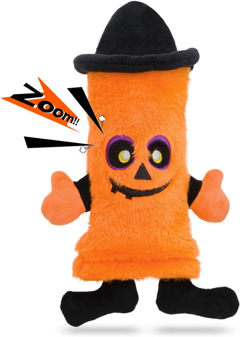 HGB Halloween Dog Toys, No Stuffing Pumpkin Dog Toys for Large Medium Small Dogs with Squeaky Water Bottle, Plush Dog Toys to Keep Them Busy, Pupp...
