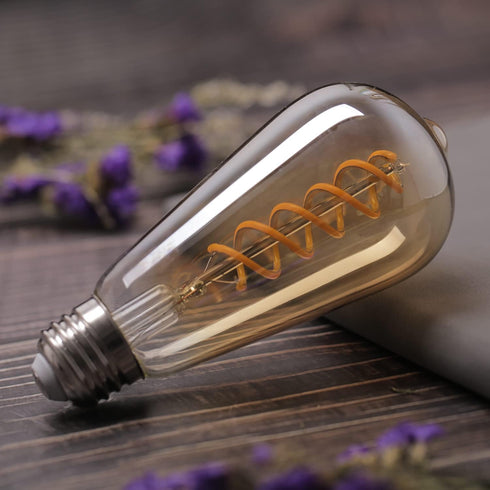 BORT Vintage LED Edison Bulbs, ST58/ST19, Warm White 2500K, 4.5W Antique LED Filament Light Bulbs, Dimmable, 40W Equivalent, 400LM, E26 Standard B...