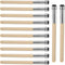 12 Pieces Wooden Pencil Pencil Extenders for Artists with Adjustable Metal Handle Lengthener Pencil Pull Charcoal Holder Crayon Extension for Offi...