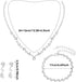 Bridal Jewelry Set Rhinestone Wedding Jewelry Set Include Wome Necklace Bracelet Earrings Brides Bridesmaid Prom Costume Jewelry Set for Bridal We...