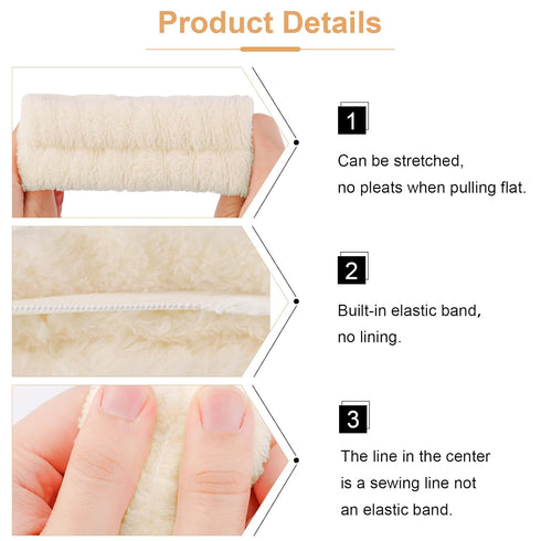 VELSCRUN 6 Pack Spa Headband, Makeup Headband, Face Wash Headband, Skincare Headbands, Brown Sponge Hair Band Bow Tie Spa Headband for Washing Fac...