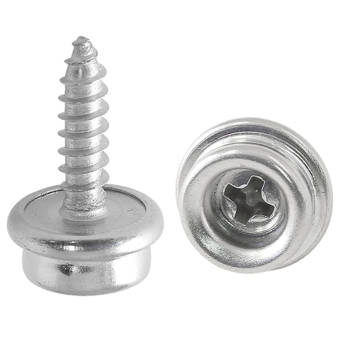 Moicstiy 30Pcs 5/8 Inch Stainless Steel Screws Snaps, Fastener Screw Snaps 3/8 Inch Socket Marine Grade Boat Canvas Snaps for DIY Cover Furniture...