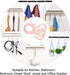 uxcell 16 Pack S Shaped Hooks Plastic Hanger for Kitchen Bathroom Closet Holder Pots and Pans Cups Utensils Coats Towels Hanging Pink...