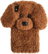 UnnFiko Super Cute Teddy Dog Fluffy Fur Case Compatible with iPhone 7 Plus/iPhone 8 Plus, Fuzzy Furry Warm Plush Soft TPU Winter Case Protective C...