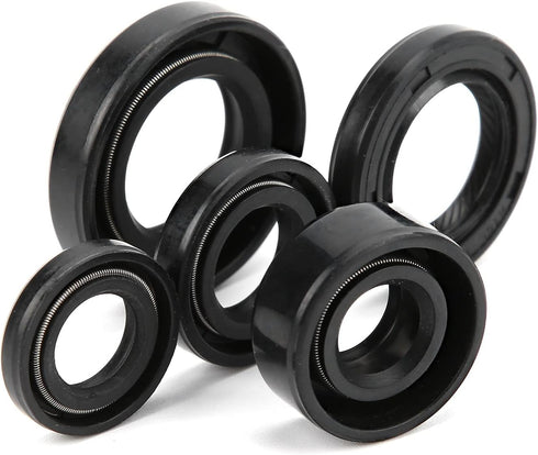 Engine Oil Seal Set, 5Pcs / Set Steel Alloy Engine Oil Seal Set Kit Accessory Replacement Fit for 110cc 125cc 140cc PIT PRO Trail Quad Dirt Bike A...